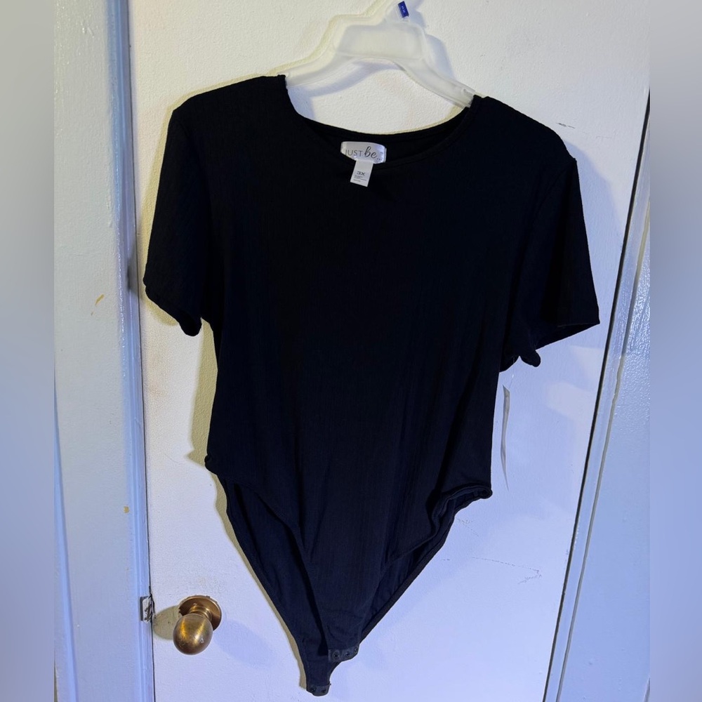 Black ribbed Bodysuit